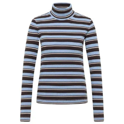 LANIUS LANIUS Streifen-Rollkragenshirt