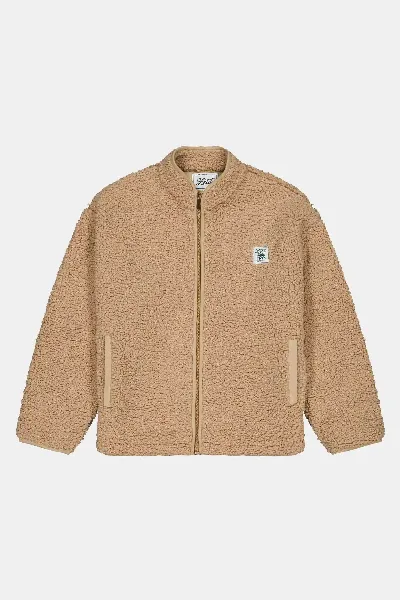 Zèta Zèta Herren vegan Jacke Unisex Sherpa Camel