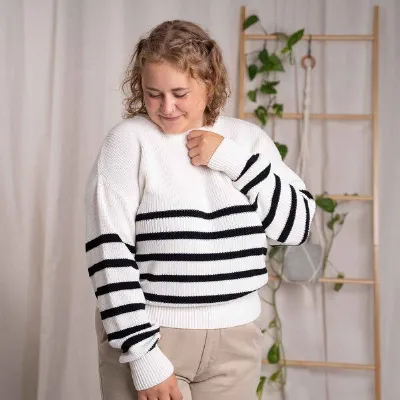 Vresh Clothing Vresh Clothing Livia, Oversized Strickpullover aus Biobaumwolle