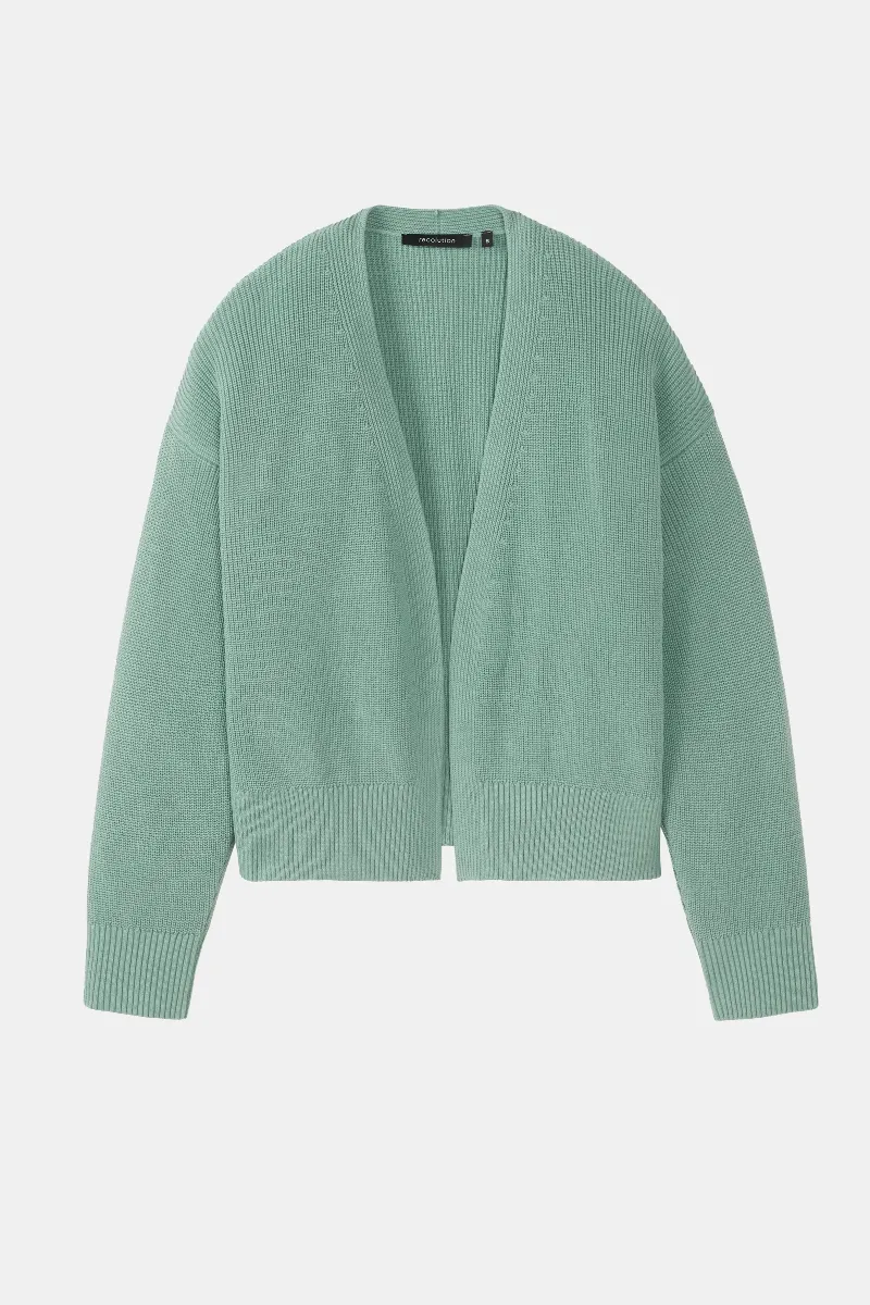 recolution Recolution Damen vegan Strickjacke Moringa Salbei Grün