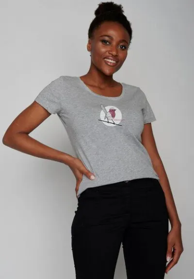 GreenBomb GREENBOMB Animal Koernerfreund Loves - Lässiges T-Shirt aus Bio-Baumwolle / hochwertiger Print / GOTS / Fair & Vegan
