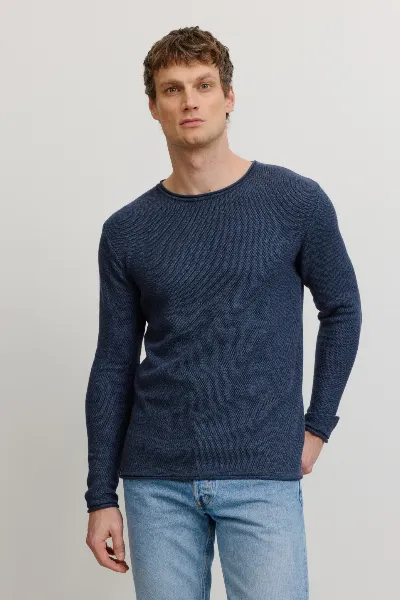recolution Recolution Herren vegan Pullover Eukalyptus Blau
