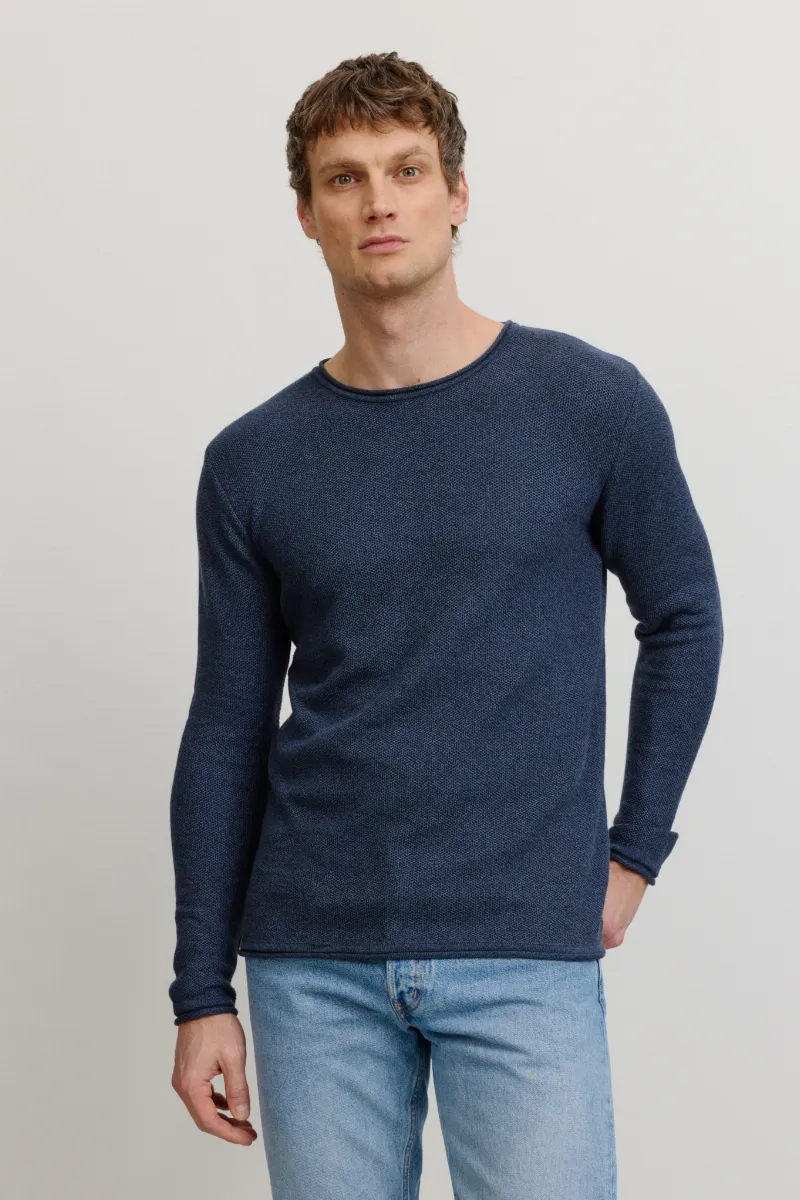 recolution Recolution Herren vegan Pullover Eukalyptus Blau