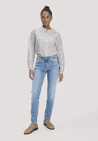 hessnatur hessnatur Damen Jeans LEA Mid Rise Slim aus Bio-Denim - blau