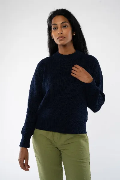 MELAWEAR Rippstrick-pullover aus Bio Baumwolle