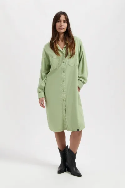 Kuyichi Kuyichi Damen vegan Sadie Kleid Grün