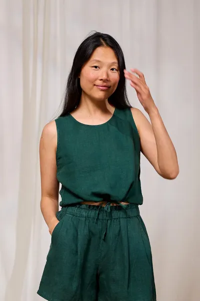 TWOTHIRDS TWOTHIRDS Damen vegan Top Kalaoa Garden Grün