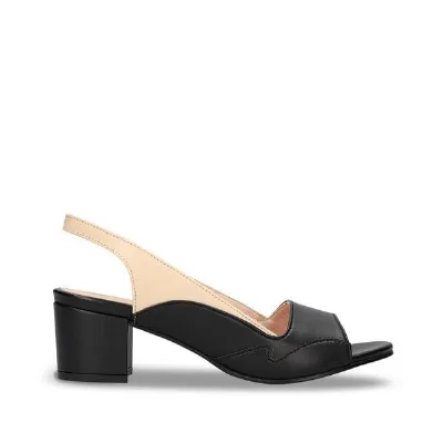 Nae Vegan Shoes Nae Vegan Shoes NAE - Mara Schwarze Vegane Absätze in AppleSkin