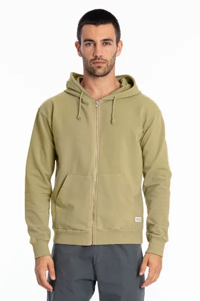 RAVENS VIEW IBIZA RAVENS VIEW IBIZA Herren vegan Hoodie Zip Ibiza Dark Aloe