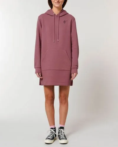 Human Family Human Family Langärmeliges Bio Damen Sweatshirt-Kleid mit Kapuze Select - HF