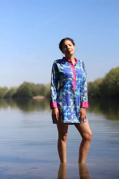 Sophia Schneider-Esleben Sophia Schneider-Esleben Tunika Europa - Lange Bluse aus Bio-Baumwolle