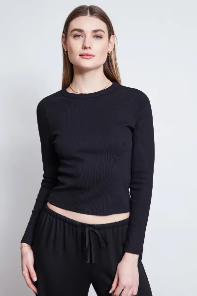 JAN N JUNE JAN 'N JUNE Damen vegan T-Shirt Rib Longsleeve Muri