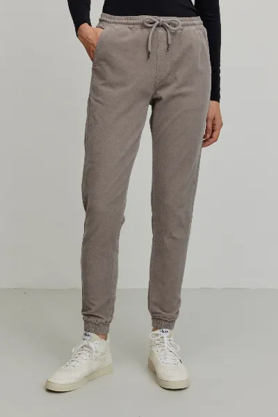 recolution Recolution Damen vegan Jogginghose Chino Cord Chaiturus Hazel Braun