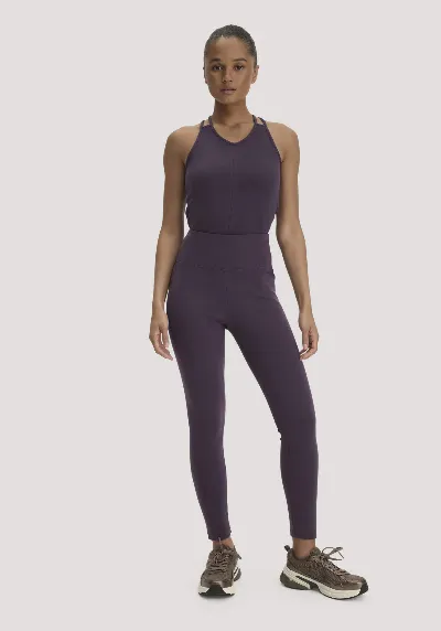 hessnatur hessnatur Loungewear Leggings High Waist ACTIVE COMFORT aus Bio-Baumwolle - lila