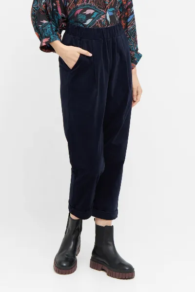 Widda Widda Damen vegan Hose Sepp Dunkelblau