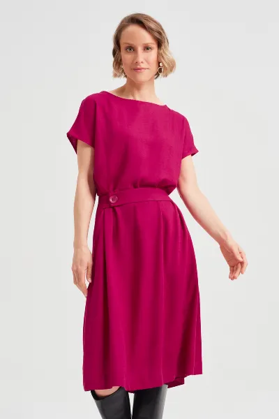 AYANI AYANI Damen vegan Kleid Sati Kirschenrot