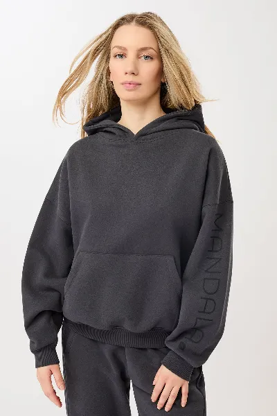 mandala MANDALA Damen vegan Hoodie Basic Signature Grau