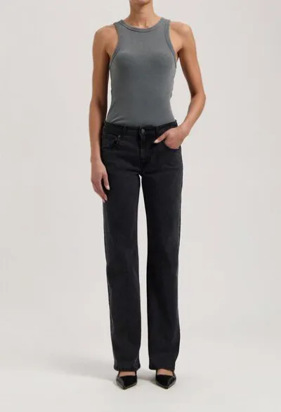 MUD Jeans MUD Jeans Damen Jeans Straight Leg Carry - Black Vintage