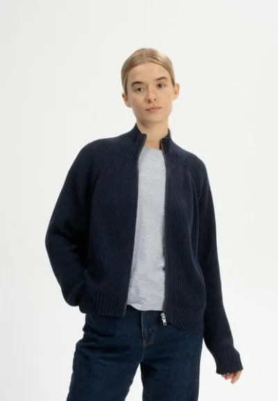 MELA MELA Rippstrick Jacke Style KAMUKA aus 100% Bio-Baumwolle