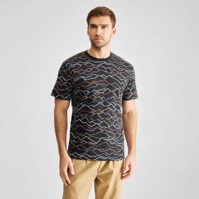Dedicated DEDICATED Herren T-Shirt Stockholm Line Mountains