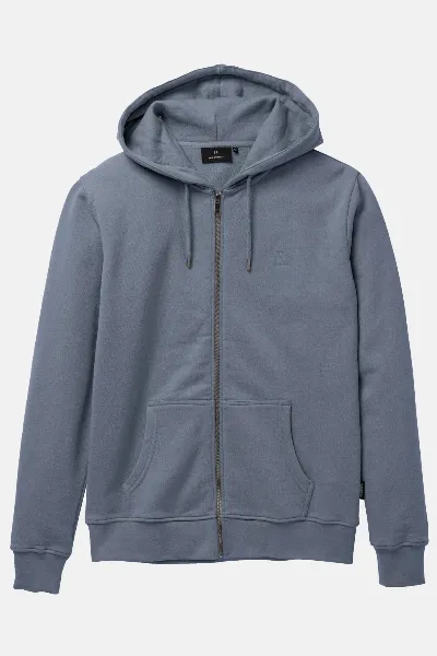 recolution Recolution Herren vegan Kapuzenpulli Mit ReiÃŸverschluss Birch Dove Blue