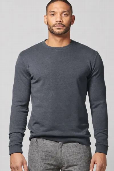 HempAge Hempage Herren vegan Sweatshirt Regular Fit Dunkel