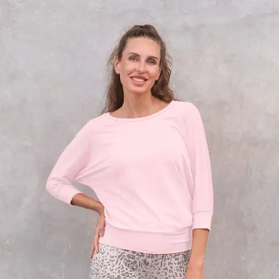 Jaya Jaya SHIRLEY - Damen - lockeres 3/4 Shirt für Yoga und Freizeit aus Biobaumwolle