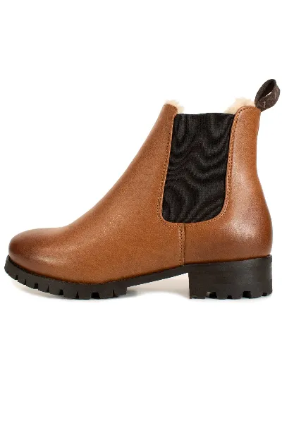 Will's Vegan Store Will's Vegan Store Damen vegan Chelsea Boots Damen Luxe Isoliert Braun