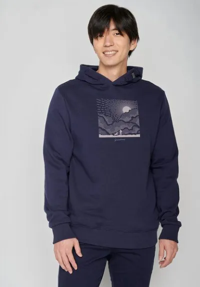 GreenBomb GREENBOMB Nature Friends Star - Kuschliger Hoodie aus Bio-Baumwolle / hochwertiger Print / GOTS / Fair & Vegan