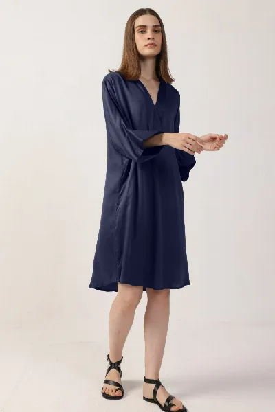 Neu Nomads Neu Nomads Damen vegan Kleid Kimono Mitternachtsblau