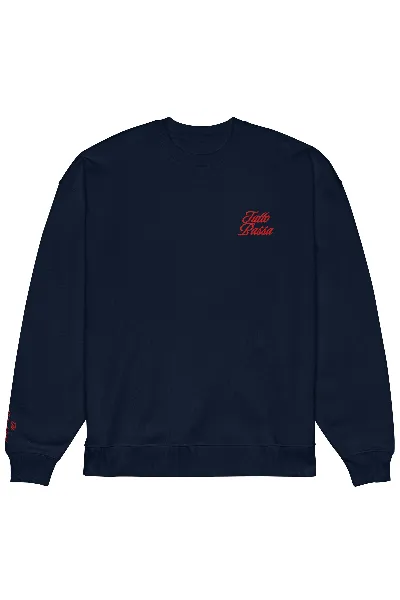 The Refined Spirit The Refined Spirit Damen vegan Sweatshirt Oversized Tutto Passa French Navy