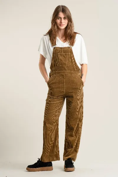 KOMODO KOMODO Damen vegan Latzhose Leni Cord Olive
