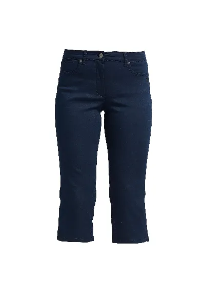 LAURIE LAURIE Damen vegan Hose Charlotte Regular Capri Medium Length Navy
