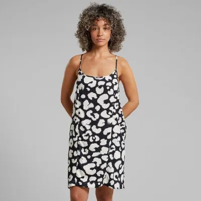 Dedicated DEDICATED Kleid Kulla - Painted Leopard Black