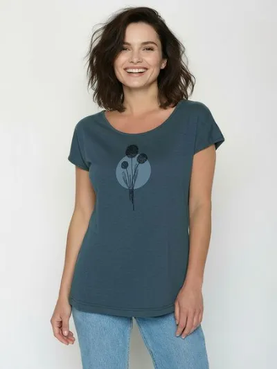 GreenBomb GREENBOMB Nature Allium Cool - Lässiges T-Shirt aus Bio-Baumwolle / hochwertiger Print / GOTS / Fair & Vegan