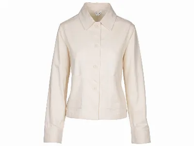MELA MELA Bio-Damen-Workwear-Twill-Jacke 'MAALAI' cream,