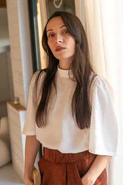 WiDDA berlin WiDDA berlin OLIVIA weiße Bluse mit Puffärmeln aus TENCEL®