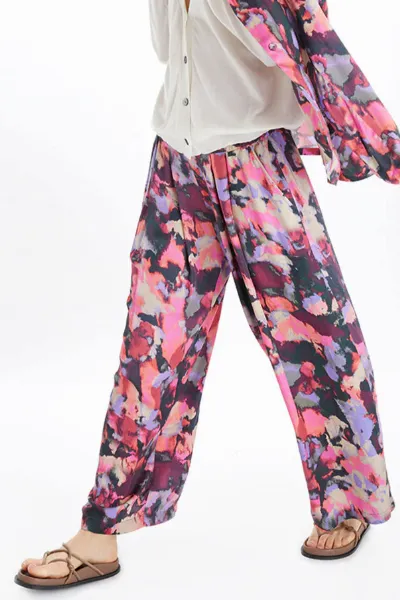 Neu Nomads Neu Nomads Damen vegan Hose Cropped Palazzo Gem Print