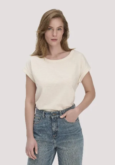 hessnatur hessnatur Damen Light Slub T-Shirt Relaxed aus Bio-Baumwolle