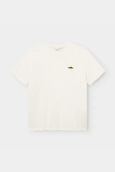 dedicated T-Shirt Stockholm Perch Emb Off-White Off White