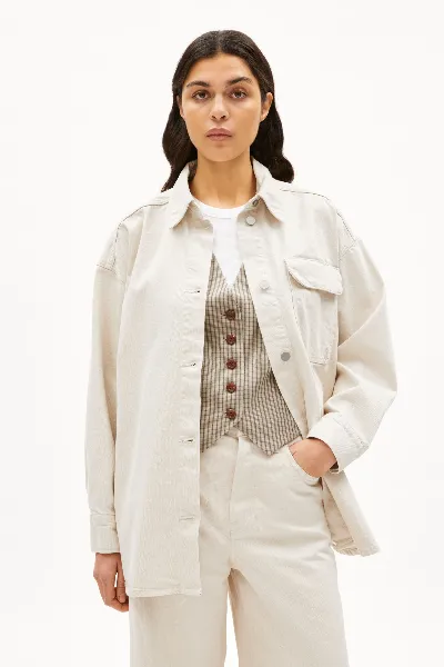 ARMEDANGELS Hemd Taale Off White