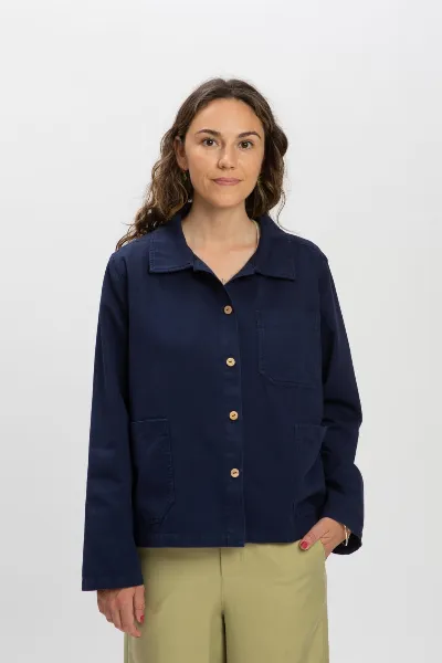 MATONA MATONA Damen vegan Jacke Twill Classic Marineblau