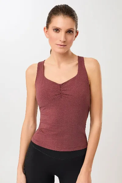 mandala MANDALA Damen vegan Top Balance Palisanderholz
