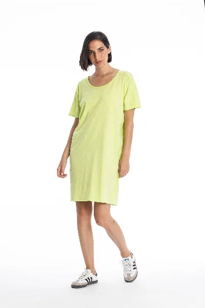 RAVENS VIEW IBIZA RAVENS VIEW IBIZA Damen vegan Kleid Jane Limonengelb