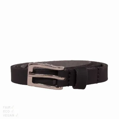 Vegetarian Shoes Veganer Gürtel Vegetarian Shoes Skinny Belt black