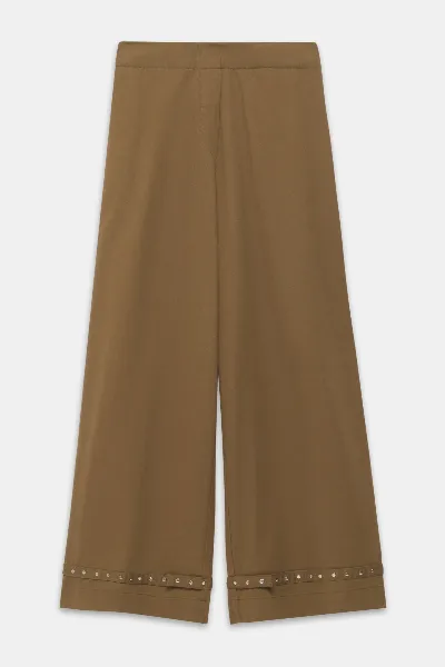 Alchemist Alchemist Damen vegan Hose Moonflower Straps Dunkelkhaki