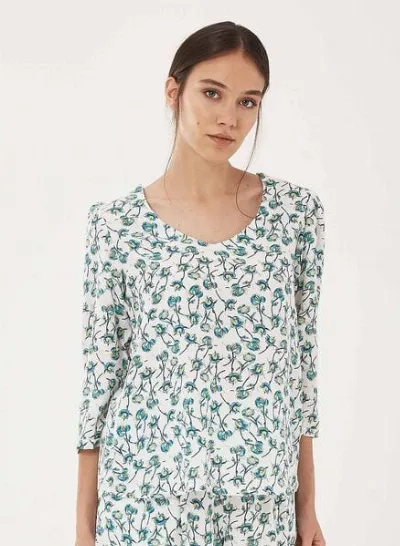 ORGANICATION ORGANICATION Bluse aus TENCEL Lyocell mit Allover-Print