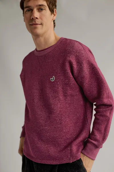 TWOTHIRDS TWOTHIRDS Herren vegan Sweatshirt Dundrum Beaujolais Wein