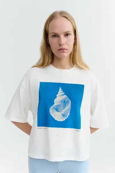 thinking mu Thinking MU Damen vegan T-Shirt Oversize Sea Treasure Lena