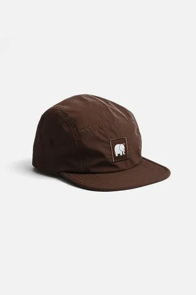 Trendsplant Trendsplant Water Repellent Nylon 5 Panel Cap Espresso